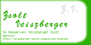 zsolt veiszberger business card
